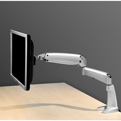 Workrite Ergonomics Ergonomics Poise Single Monitor Arm with C-Clamp and Grommet Mount