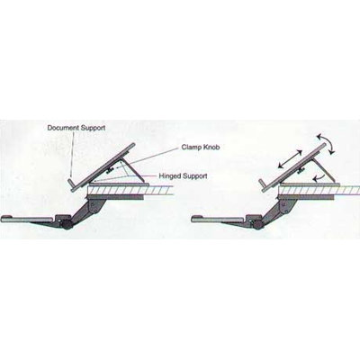 Workrite Ergonomics 11 3/4" W Rite-In-Line Document Holder