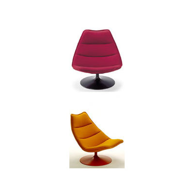 Artifort 585 Chair and Ottoman by Geoffrey Harcourt