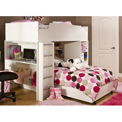 South Shore Logik Twin over Twin L-Shaped Bunk Bed with Desk