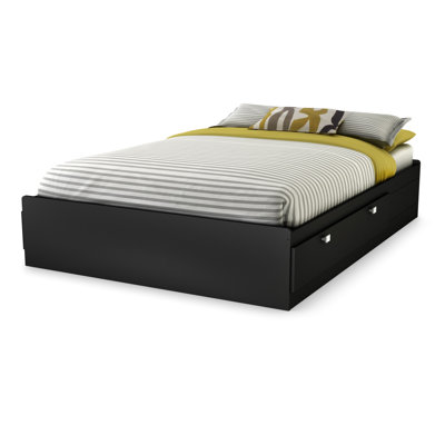 South Shore Spark Mate's Platform Bed with Bookcase Headboard