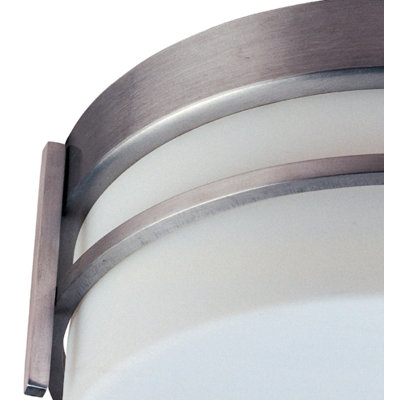 Maxim Lighting Luna Flush Mount in Brushed Metal - Energy Star