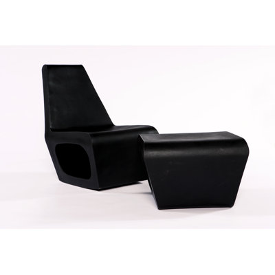Quinze & Milan Jellyfish Rocking Side Chair and Ottoman