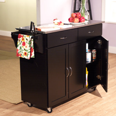 TMS Kitchen Cart with Stainless Steel Top
