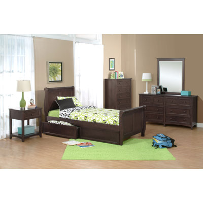 NE Kids School House Sleigh Bed Set