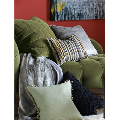Blissliving Home Perla Pillow in Dark Gray