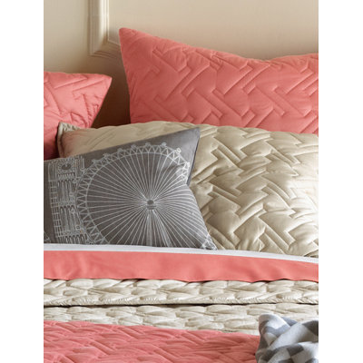 Blissliving Home Tate Euro Sham in Putty