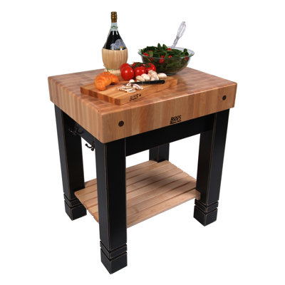 John Boos American Heritage Prep Table with Butcher Block Top