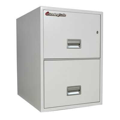 Sentry Safe 1 Hr Fireproof Key Lock 2 Drawer Letter File Safe