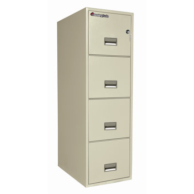 Sentry Safe 1 Hr Fireproof Key Lock 4 Drawer Letter File Safe