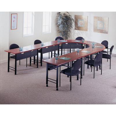 Mayline Group Encounter: 67" x 24" Crescent Meeting/Training Table