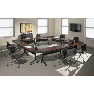 Mayline Group Flip-N-Go Training Square Configuration