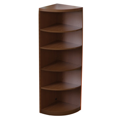 Mayline Group Aberdeen 5-Shelf Quarter Round Bookcase
