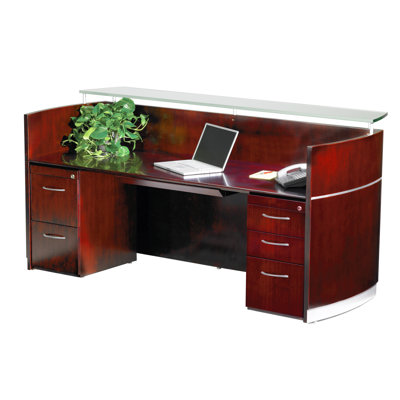 Mayline Group Napoli Reception Station with Pedestal