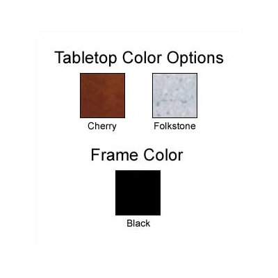 Mayline Group Encounter: 48" x 24" Half Round Meeting/Training Table