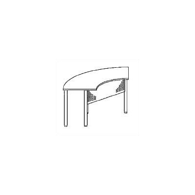 Mayline Group Encounter: 67" x 24" Crescent Meeting/Training Table