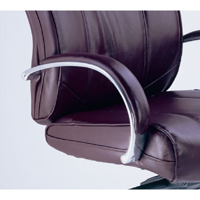 Mayline Group Mercado High-Back Leather Office Chair with Arms