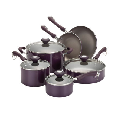 Paula Deen Porcelain Enamel Aluminum 10-Piece Cookware Set
