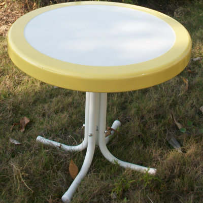 4D Concepts Metal Retro Round Side Table