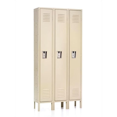 Republic Quick Ship: Standard Locker - Single Tier - 3 Sections (Unassembled)