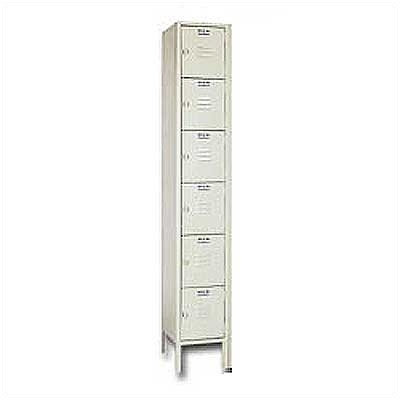 Republic Quick Ship: Box Locker - Six Tiers - 1 Section (Unassembled)