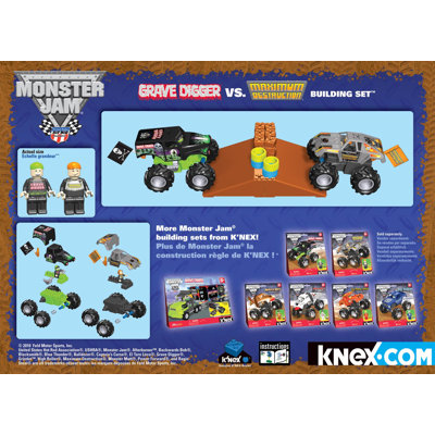 K'NEX Monster Jam Grave Digger vs Maximum Destruction