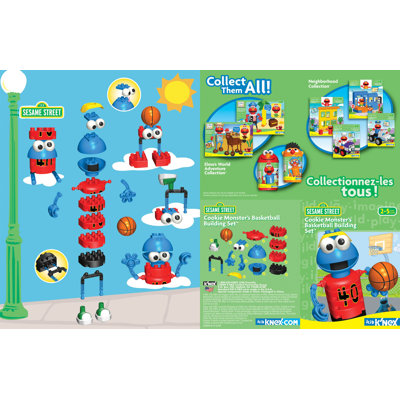 K'NEX Sesame Street Cookie Monster's Basketball Building Set