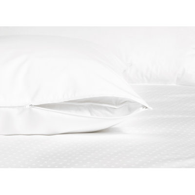Serenity 360 Thread Count Cotton Sateen Boudoir Zippered Pillow Protector