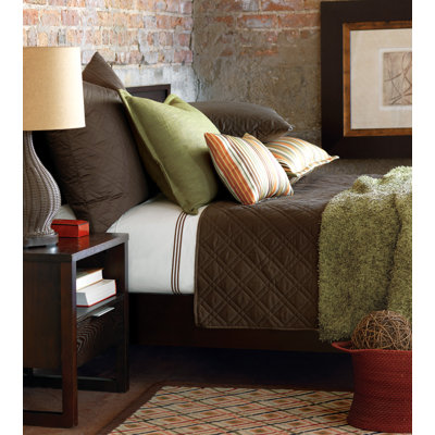 Eastern Accents Melange Polyester Decorative Pillow with Mini Flange