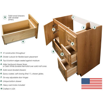 Strasser Woodenworks Simplicity 31" Bathroom Vanity