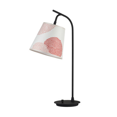 Lights Up! Walker Table Lamp in Powder Coated Black