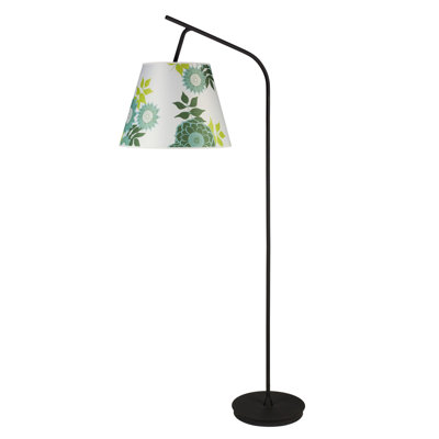 Lights Up! Walker Floor Lamp in Powder Coated Black