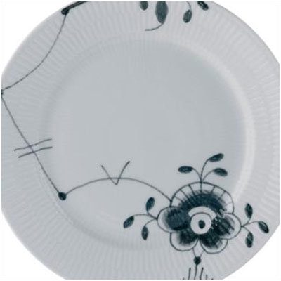 Royal Copenhagen Black Fluted Mega 10.75" Dinner Plate
