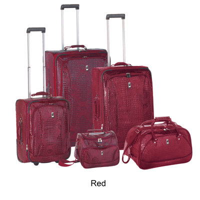 Travel Concepts Amazon Croco 5 Piece Luggage Set