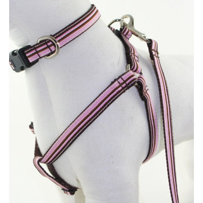Darla Pink and Brown Dog Harness