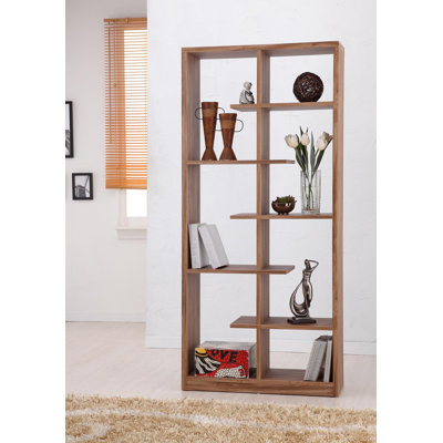 Gian Five-Shelves Bookcase / Display Cabinet in Light Walnut
