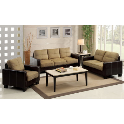 Hokku Designs Townsend and Leatherette Sofa
