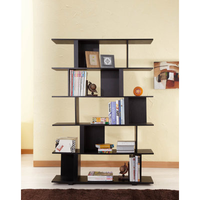 Hokku Designs Fuzion Bookcase/Display Stand in Black