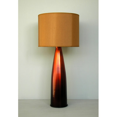 Val Table Lamp in Rust Fade with Gold Shade
