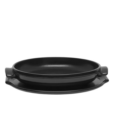 Emile Henry Flame Ceradon 30cm Tarte Tatin Platter and Dish Set