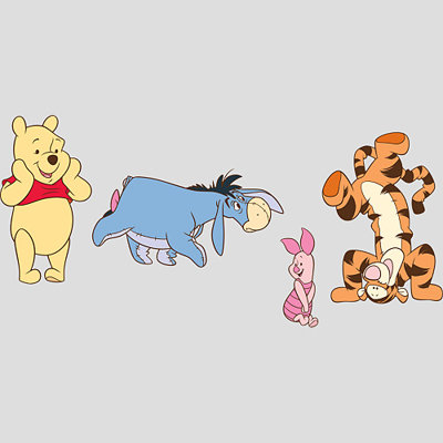 Fathead Winnie the Pooh and Friends Wall Graphic