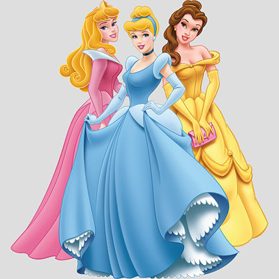 Fathead Aurora, Cinderella and Belle Wall Graphic