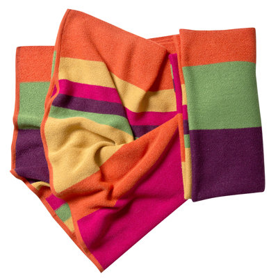 Koko Company Alpaca Wool Multi Stripe Throw