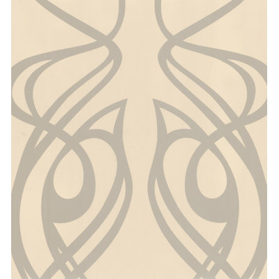 Graham & Brown Diva Oyster Wallpaper by Barbara Hulanicki