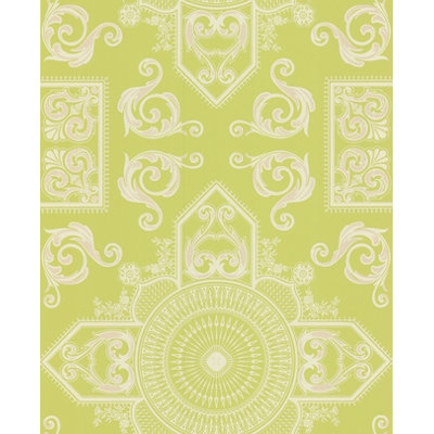 Graham & Brown Mystique Avocado Wallpaper by Laurence Llewelyn-Bowen