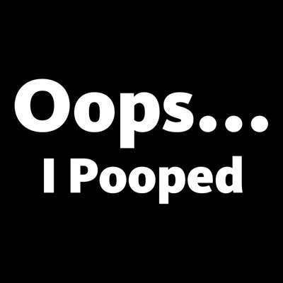 Attitude Aprons by L.A. Imprints Oops I Pooped Baby Romper