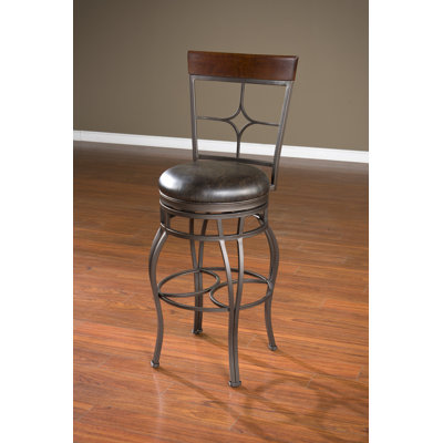 American Heritage Vincent Bonded Leather Stool