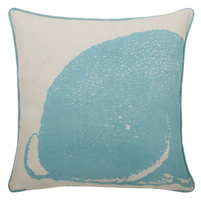 Thomas Paul Bunny Linen Pillow in Aqua