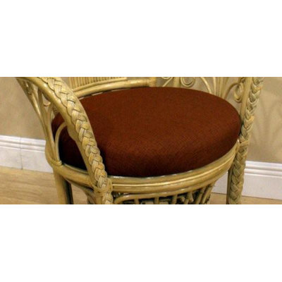 Hospitality Rattan Peacock Buri Fabric Arm Chair