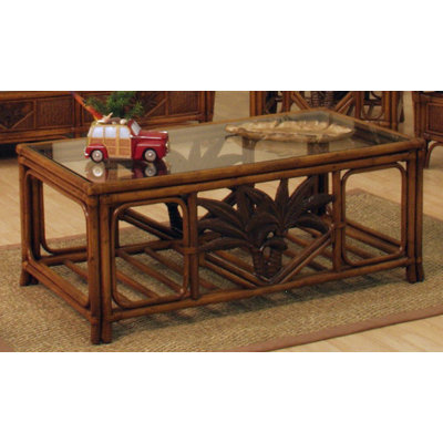 Hospitality Rattan Cancun Palm Coffee Table